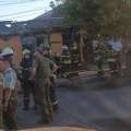 Dos viviendas afectadas y un vecino lesionado deja incendio en Chillán