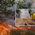 Alerta Roja por incendio que amenaza a viviendas en Pinto