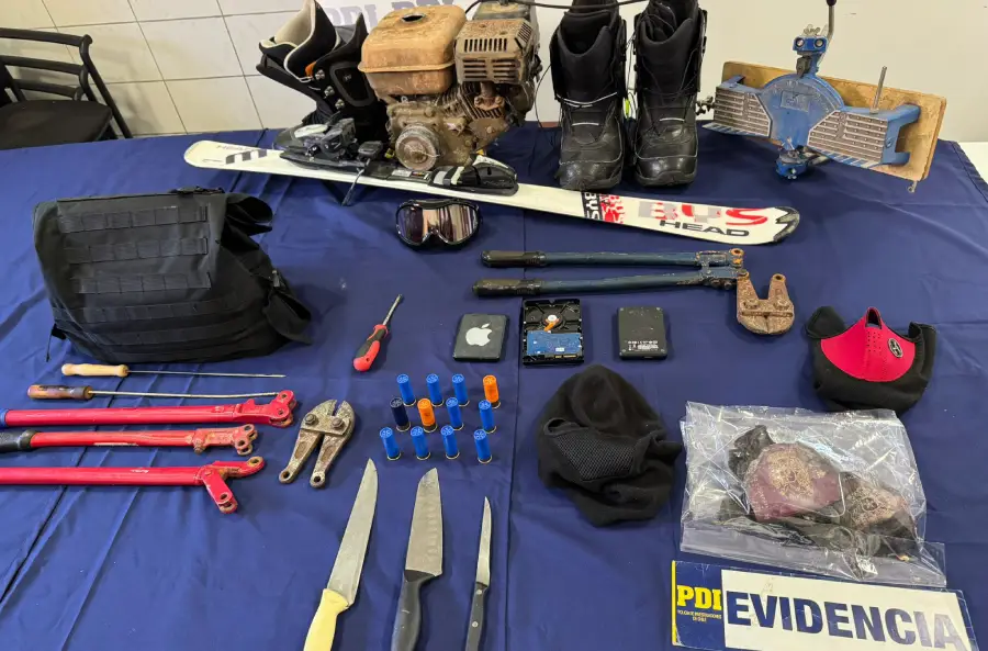 Por segunda vez en el mes la PDI encuentra armas y especies robadas en una casa usurpada