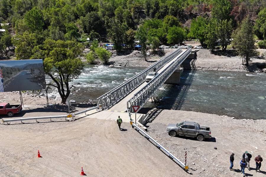 San Fabián: Inauguran puentes mecano claves para futuro paso fronterizo Minas-Ñuble