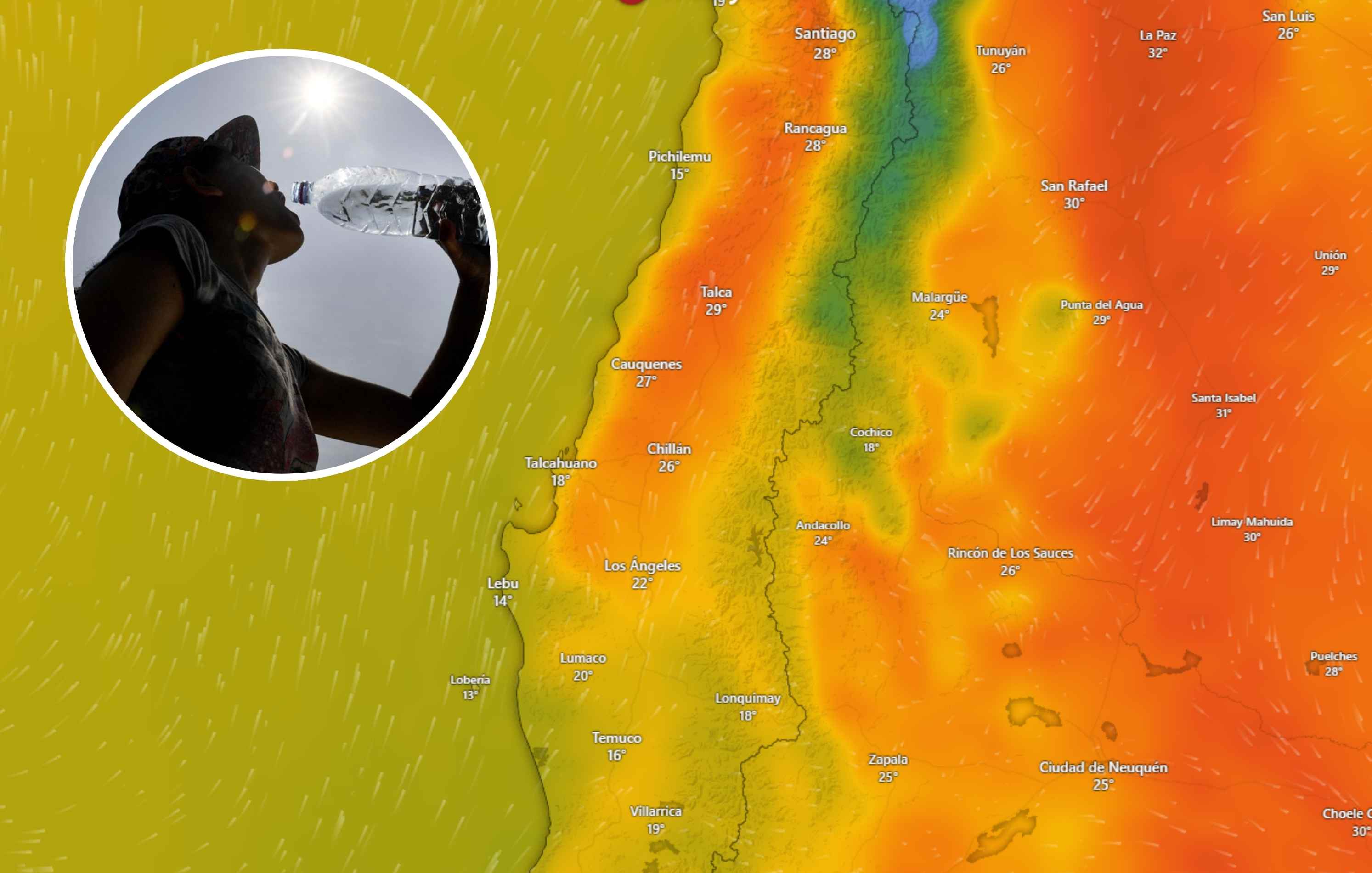 Emiten advertencia agrometeorológica por altas temperaturas en Ñuble durante los próximos días