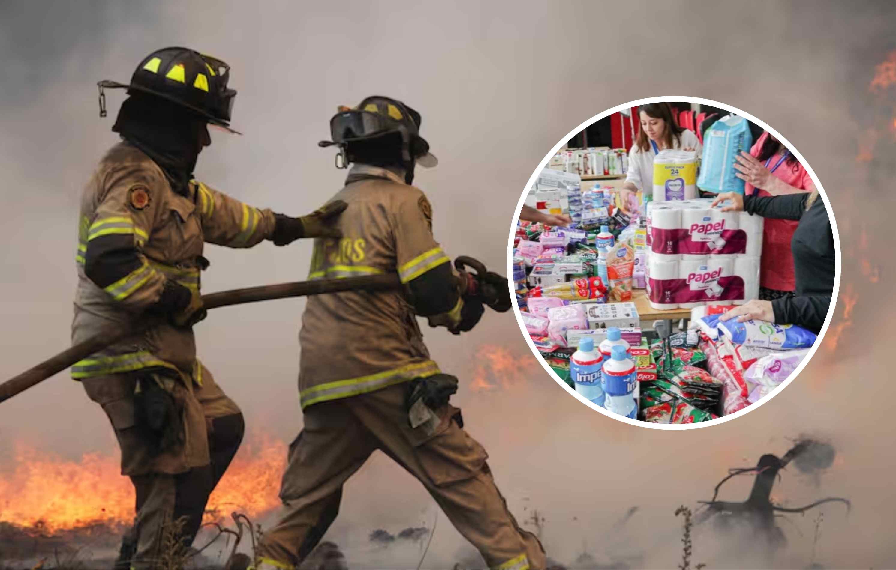 Habilitan centro de acopio en Chillán para Bomberos y personas damnificadas por los incendios forestales