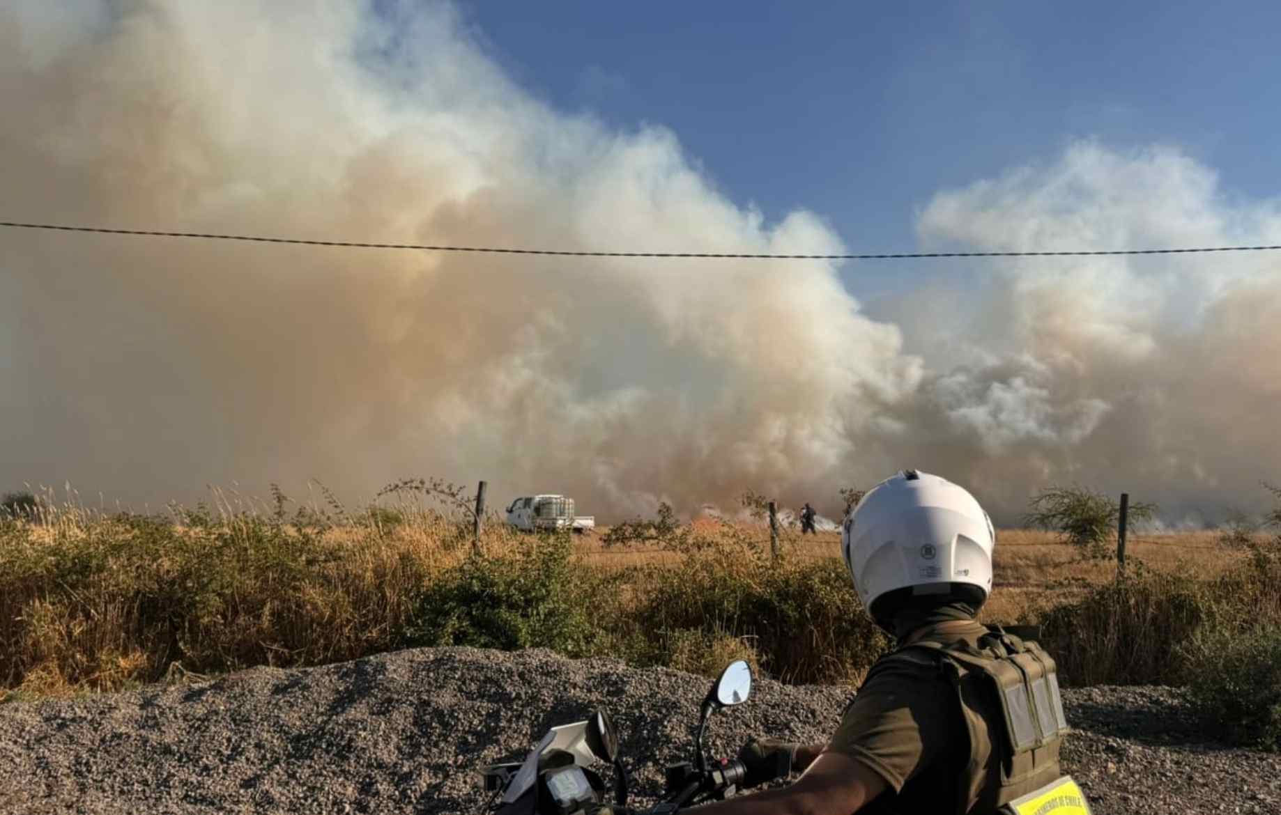 Quema agrícola habría provocado incendio que consumió cerca de 12 hectáreas en Bulnes durante este sábado