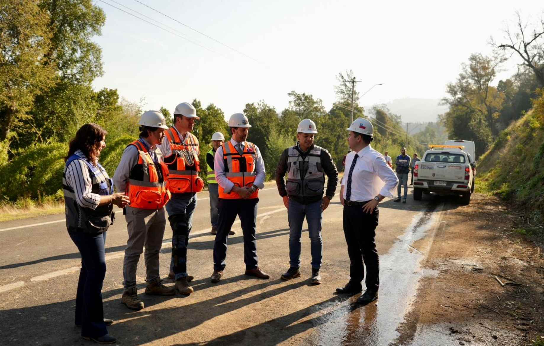 Retoman proyecto de seguridad vial en ruta que une San Fabián y San Carlos
