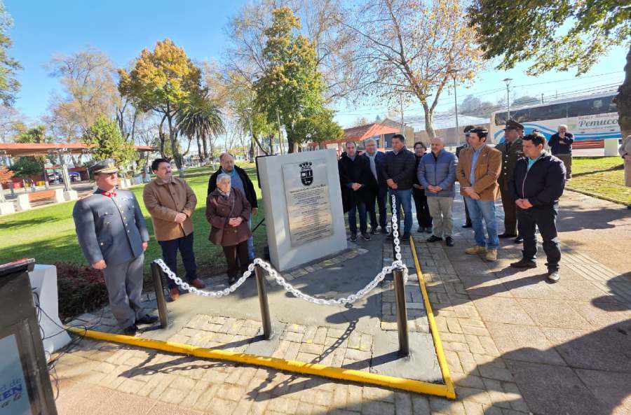 El Carmen inaugura monolito en honor a sus héroes de la Guerra del Pacífico