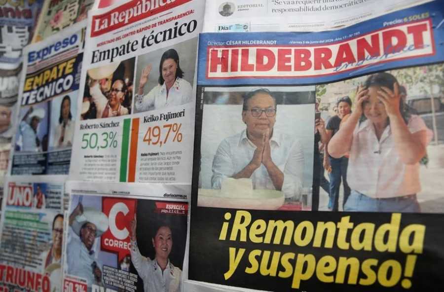 Roberto Sánchez pasa al frente del escrutinio en P