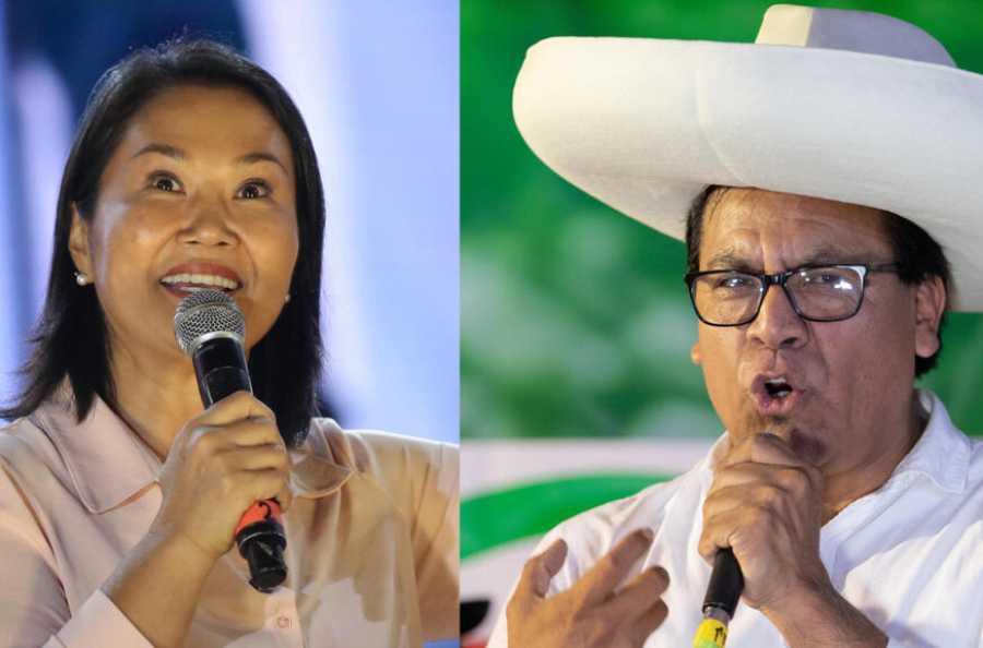 Fujimori aventaja a Sánchez por 0,17 % con el 93 %