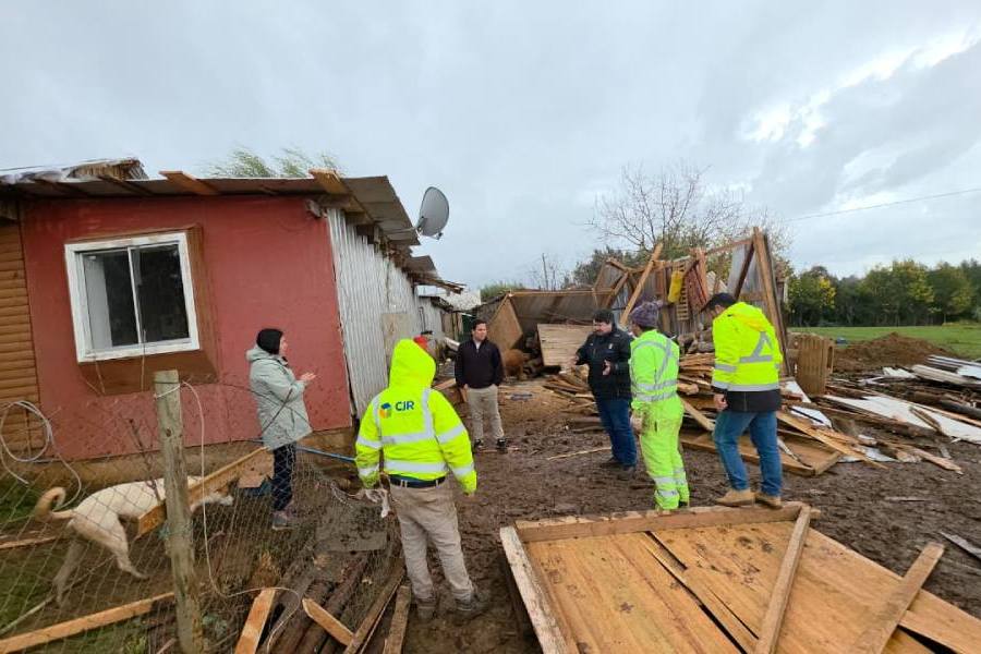 Autoridades reportan 956 afectados y 142 viviendas con daños en Ñuble