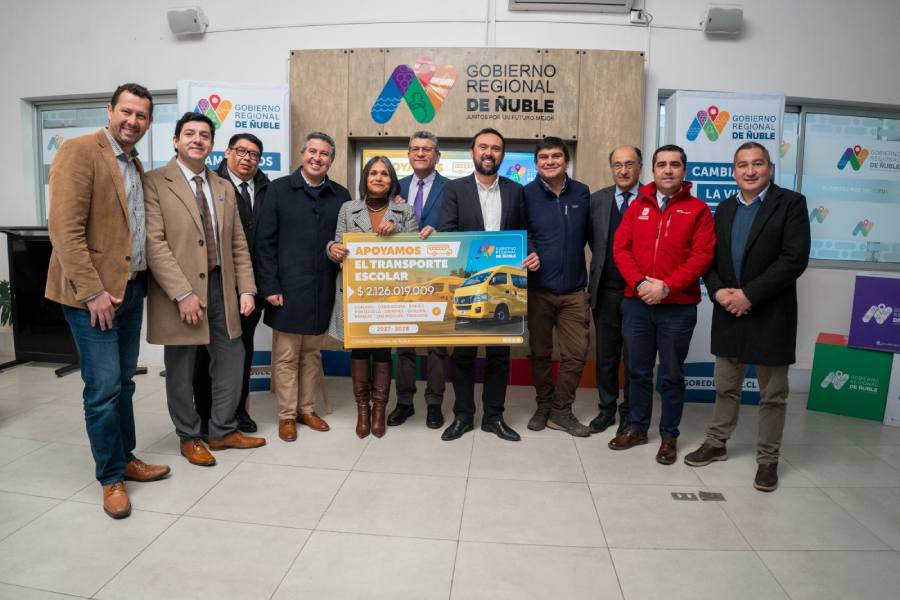 Destinan más de $2.126 millones para garantizar transporte escolar en nueve comunas de Ñuble
